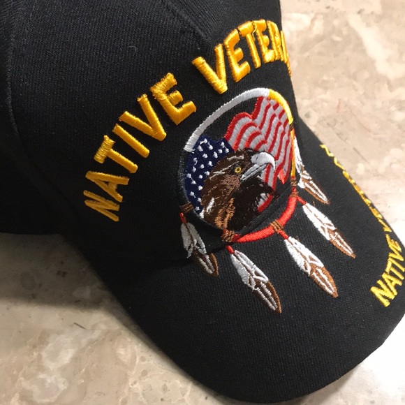 Native Veteran Cap, Black - Picture 3 of 6